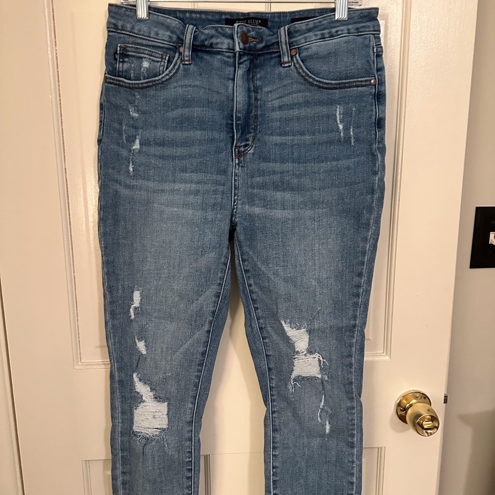 Judy Blue Distressed Skinny Jeans